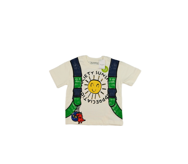 Nové světlé triko s celopotiskem Nutmeg