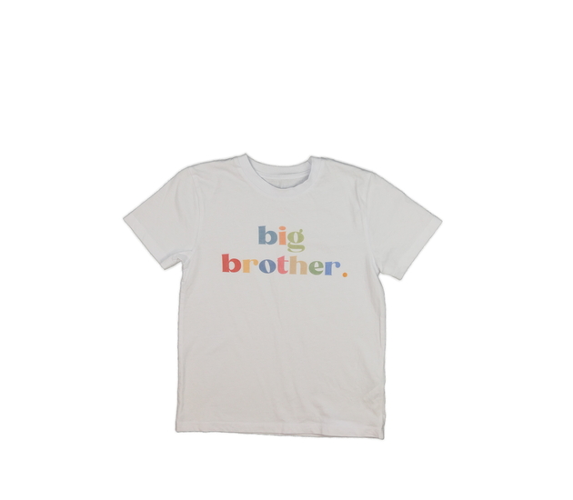 Bílé triko s barevným nápisem 