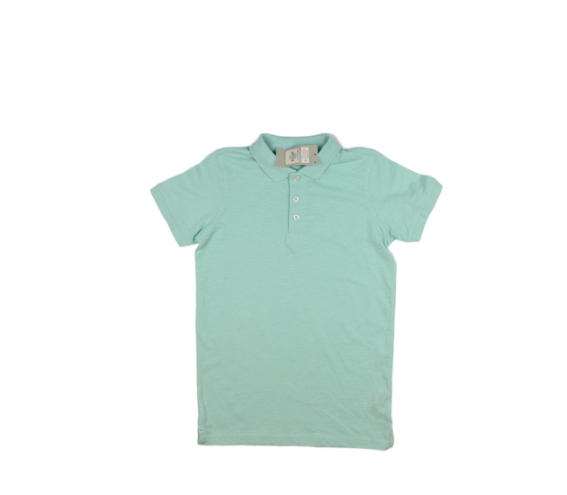 Nové modré melírované triko s límečkem Primark 