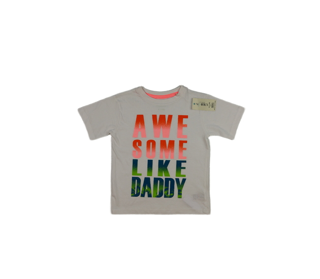 Nové bílé triko s nápisy 