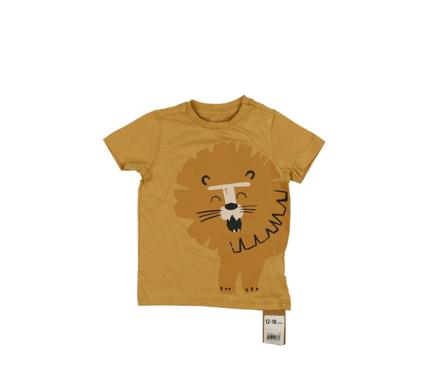 Nové hnědé triko s lvíčkem Mothercare