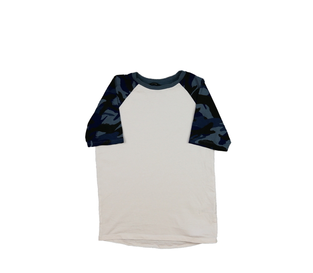 Bílé triko s modrými rukávy George