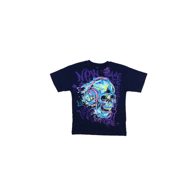 Tmavé triko s krásným rebelským potiskem Next