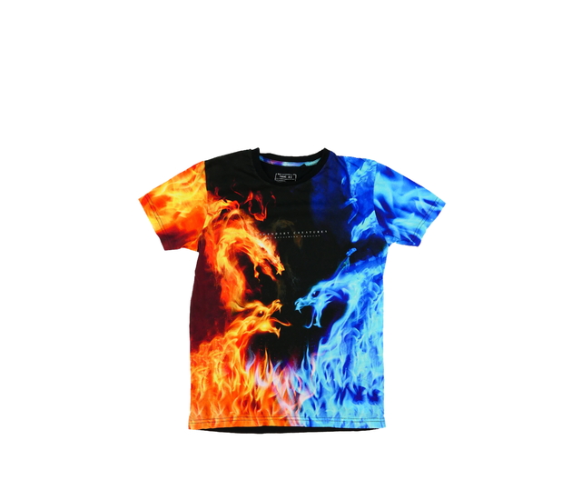 Černé triko s krásným stylovým potiskem Next