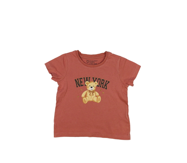 Růžové triko s medvědem Primark 