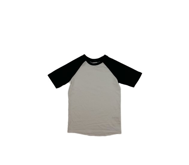 Bílé triko s černými rukávy George