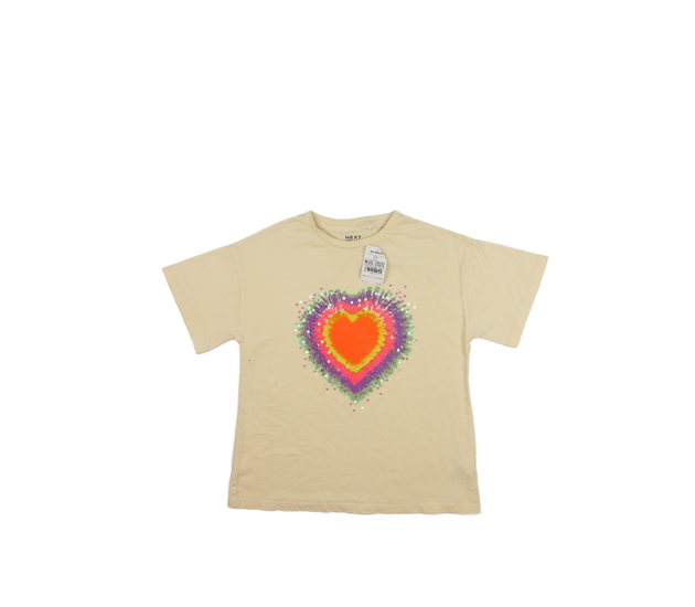 Nové krémové triko se srdcem Next