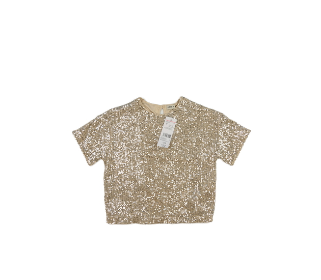 Nové zlaté flitrované triko F&F