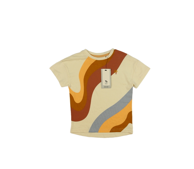 Nové hnědé vzorované triko Tu 