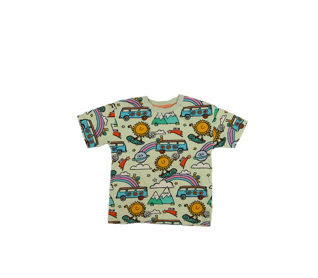 Zelené triko s veselými obrázky Next