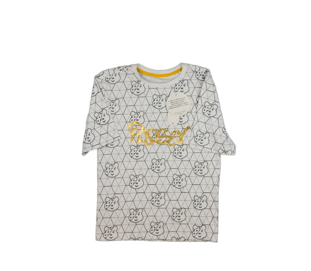 Nové bílé triko s medvědem George