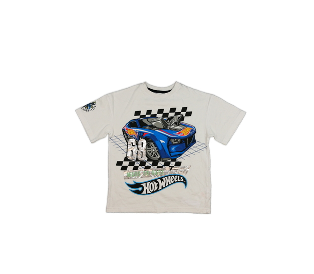 Bílé triko s autem F&F