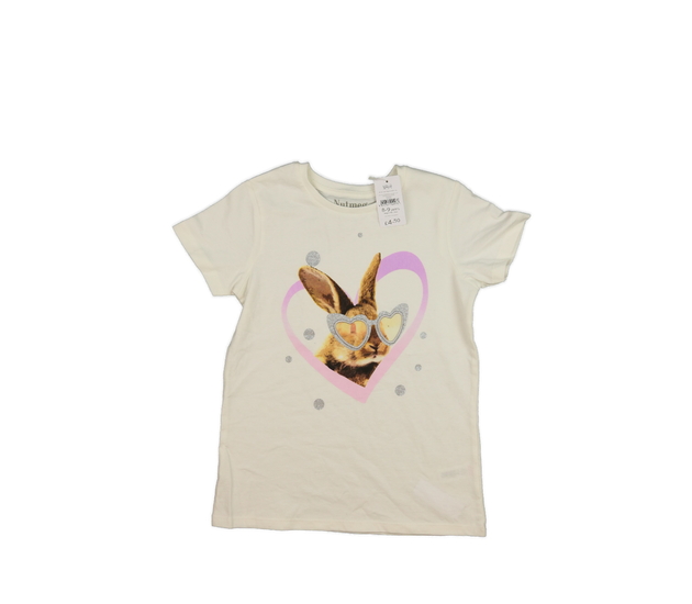Krémové triko se stylovým králíčkem Nutmeg