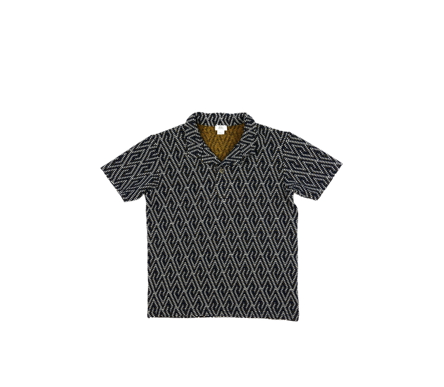 Vzorované teplejší triko s límečkem River Island 