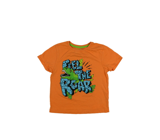Oranžové triko s dinosaurem Primark 