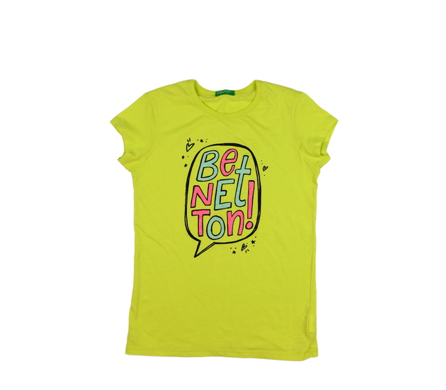 Žluté krásné triko Benetton 