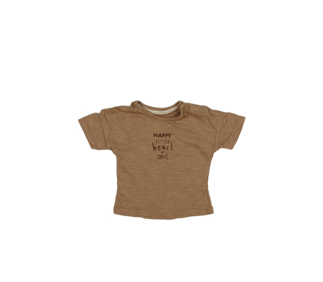 Hnědé melírované triko 