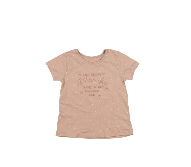 Světle růžové triko se srdíčky George