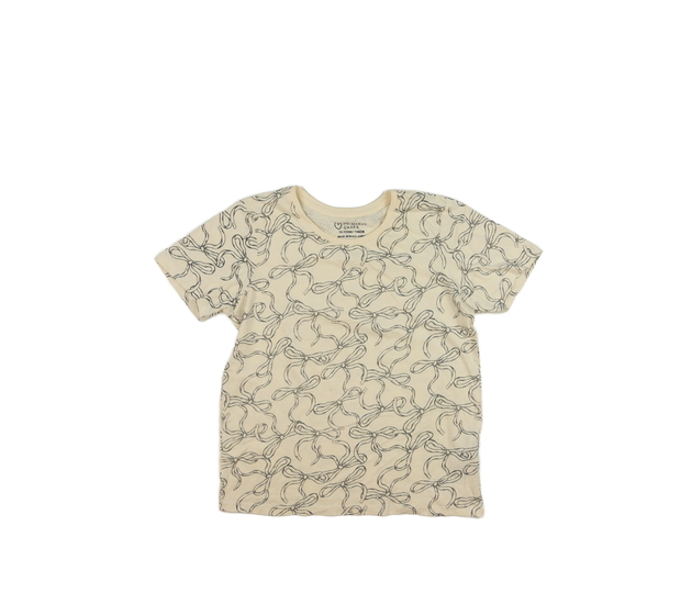 Krémové triko s mašlemi Primark 