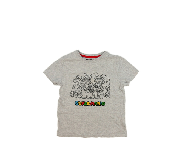 Šedé melírované triko SuperMario Primark