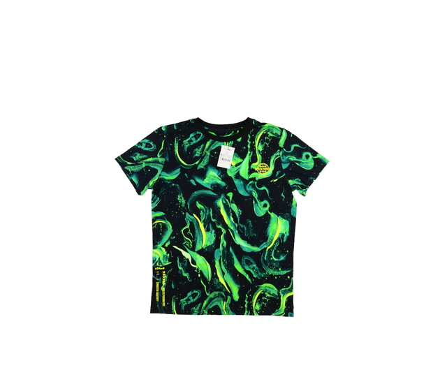 Nové tmavé zeleně vzorované triko Next