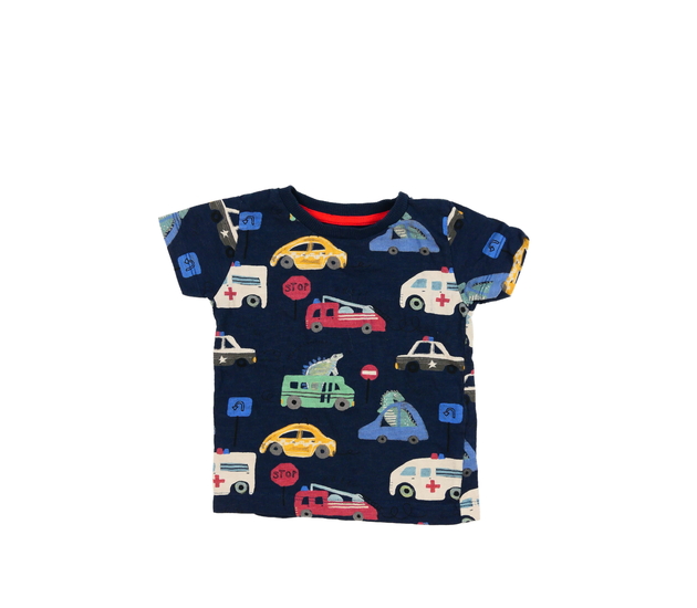 Tmavě modré triko s auty Next