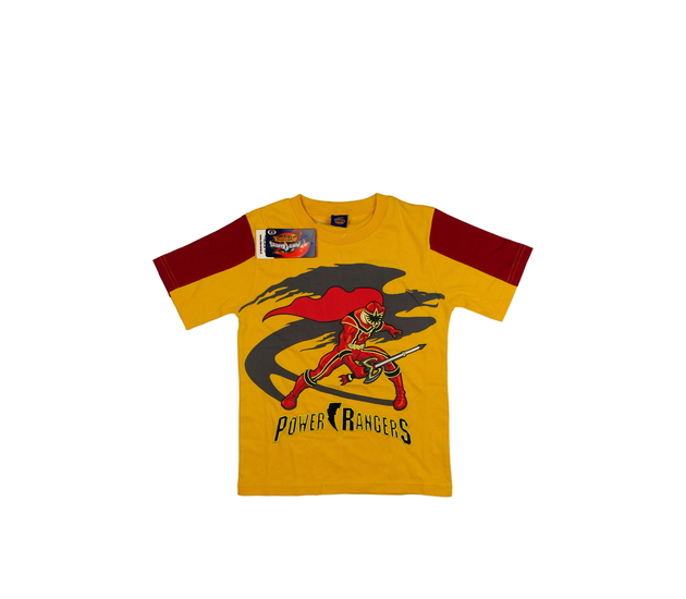 Nové žluté triko s hrdinou 