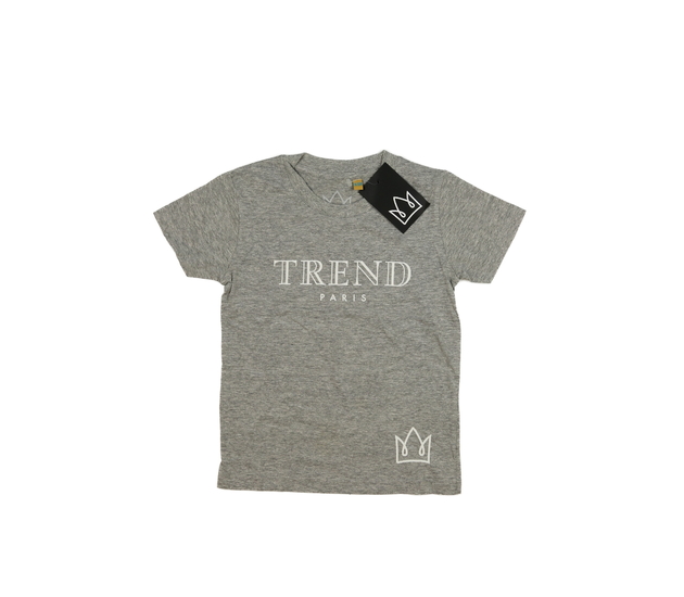 Nové šedé melírované triko s nápisem