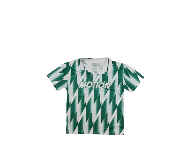 Bílo-zelené sportovní triko s límečkem Primark