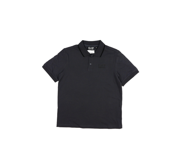 Tmavě šedé triko s límečkem 