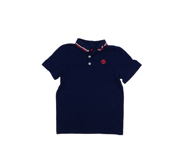 Tmavě modré triko s límečkem F&F