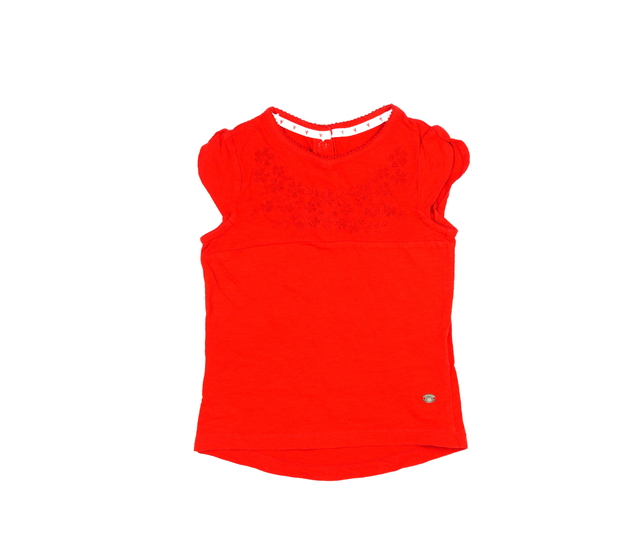 Tmavší červené zdobné triko Mothercare