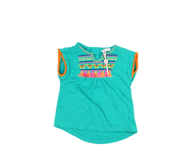 Zelené melírované triko M&Co