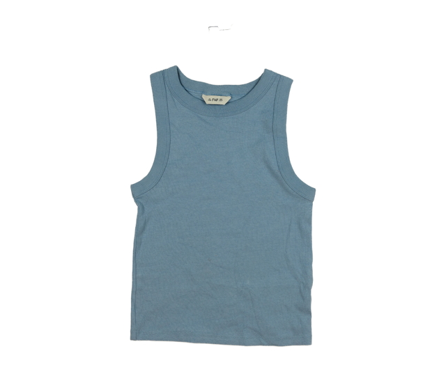 Modré žebrované tílko F&F