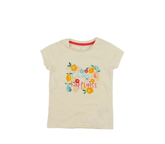 Krémové triko s nápisy Mothercare