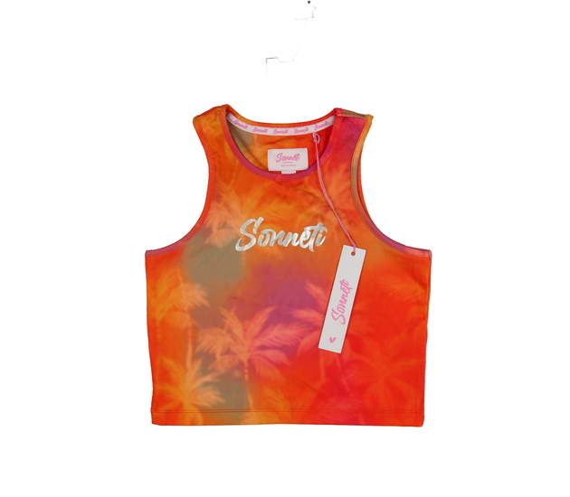 Nový batikovaný sportovní crop top Sonneti 