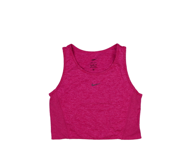 Růžový sportovní crop top Nike 