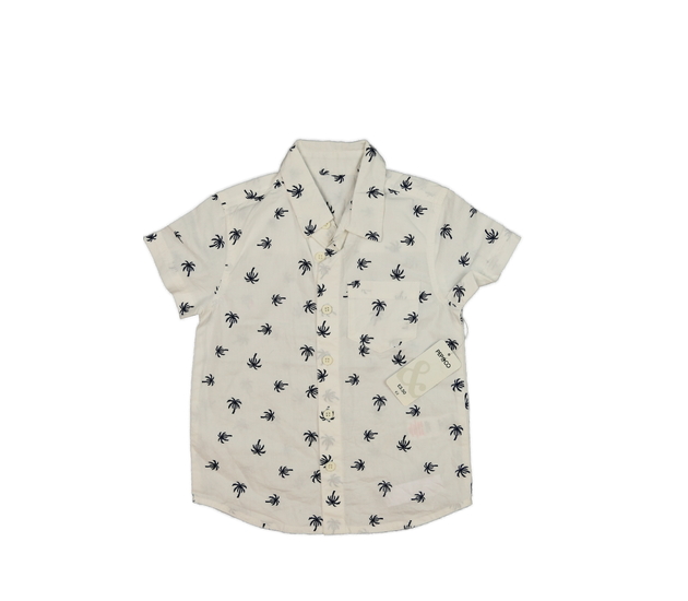 Nová krémová košile s palmami 