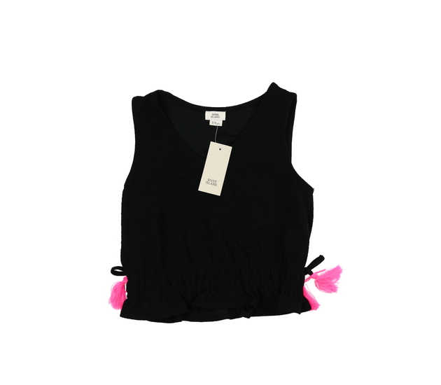 Nový černý crop top River Island 