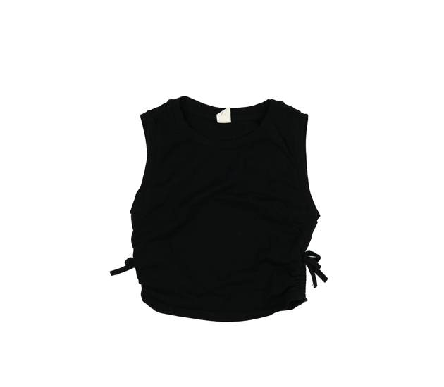 Černý stylový crop top 