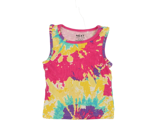 Batikované žebrované crop tílko Next