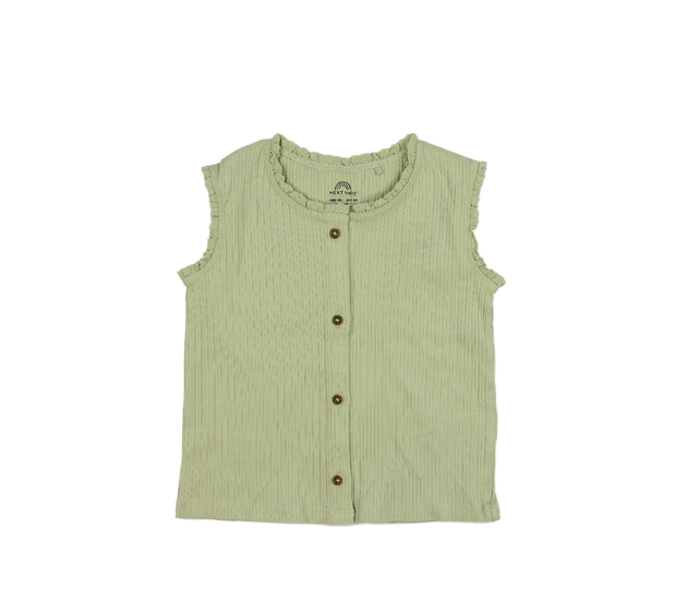 Zelené žebrované triko Next