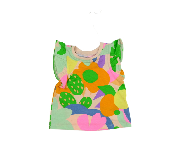 Světlé barevné triko s volánky Next