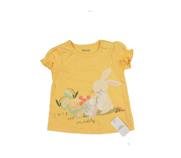 Nové roztomilé žluté triko se zajíčky Nutmeg 