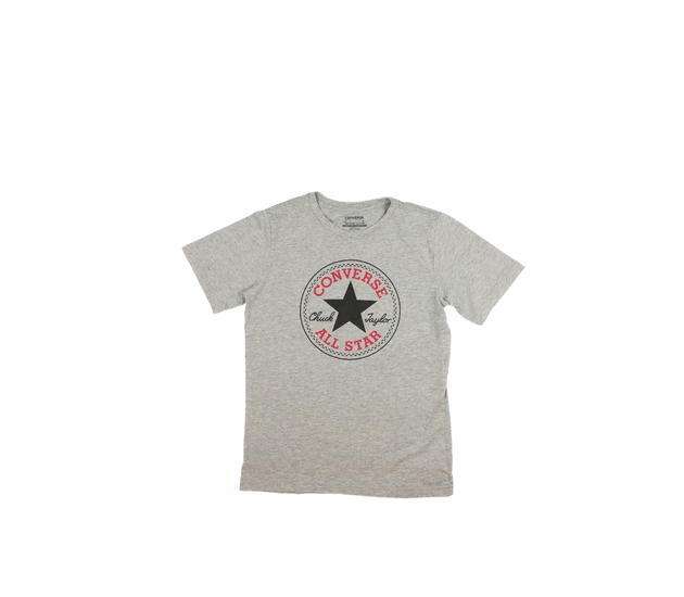 Šedé melírované triko vel. 170 Converse