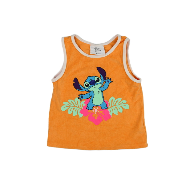 Oranžové kratší tílko Stitch Primark 