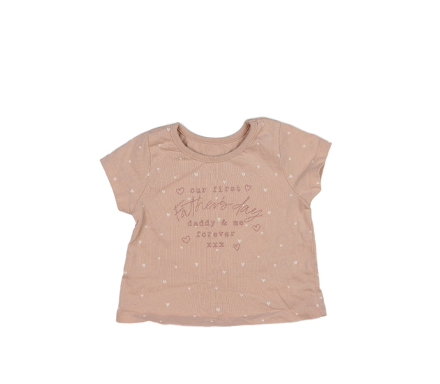 Růžové triko se srdíčky George