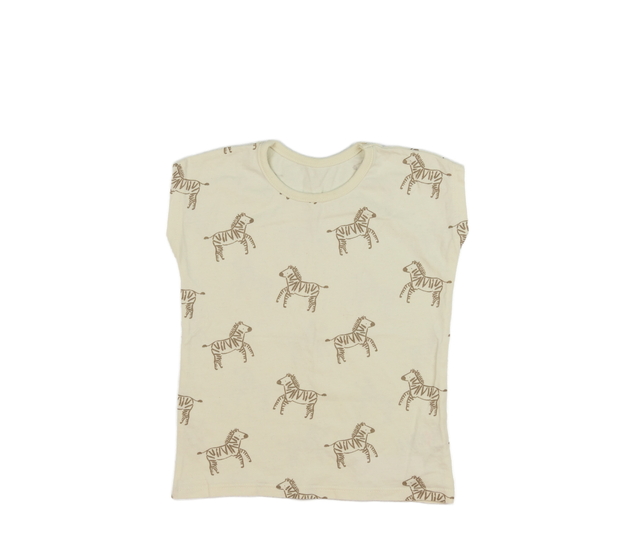 Světle hnědé triko se zebrami George