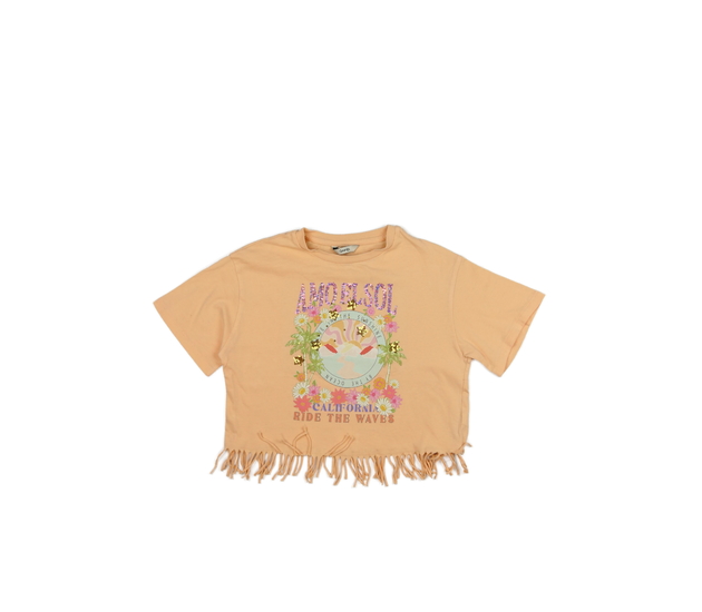 Oranžový zdobný crop top George