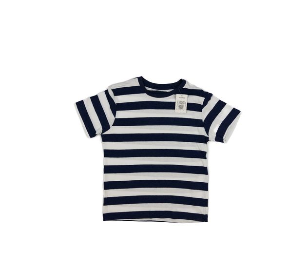 Nové bílo-modré pruhované triko 